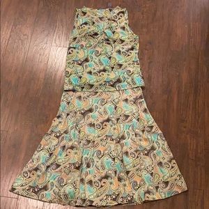 Liz Claiborne Blouse & Skirt
